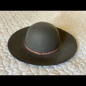 Olive Green Wool Felt Hat